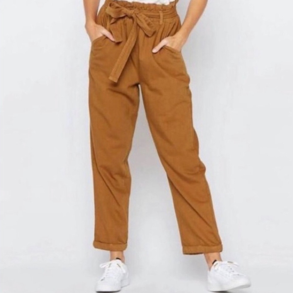 Thread Supply Paper Bag Style Belted Pants in L